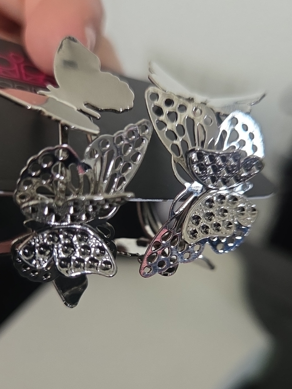 Paparazzi Silver Butterfly Post Eartings NWT
